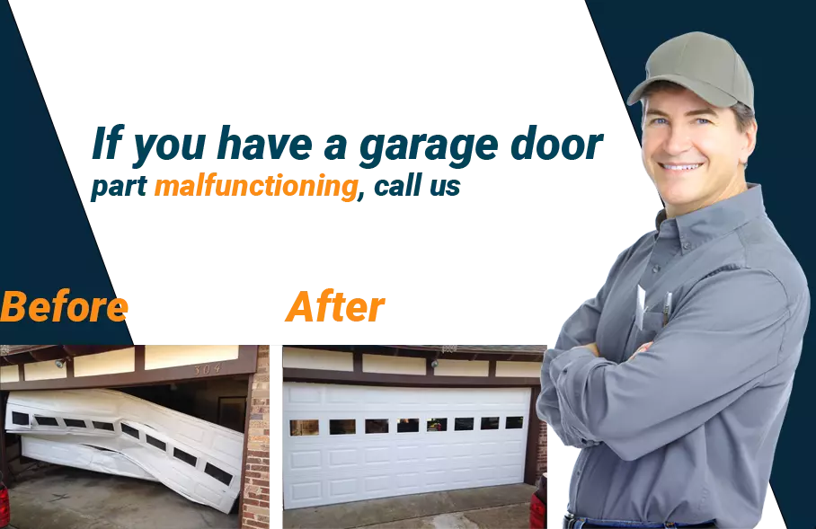 Garage Door Repair Arlington TX - before and after