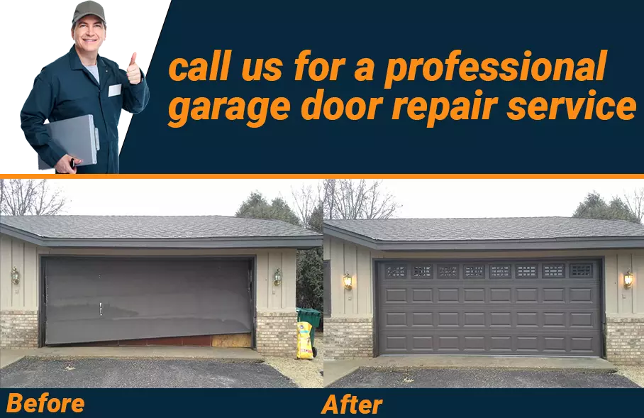 Garage Door Repair Arlington TX - before and after